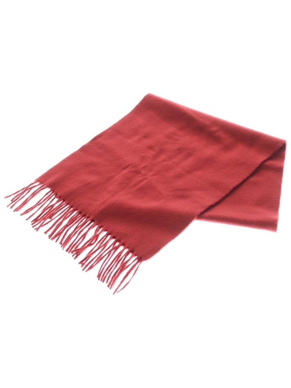 Loro Piana Logo Patch Cashmere Scarf Red
